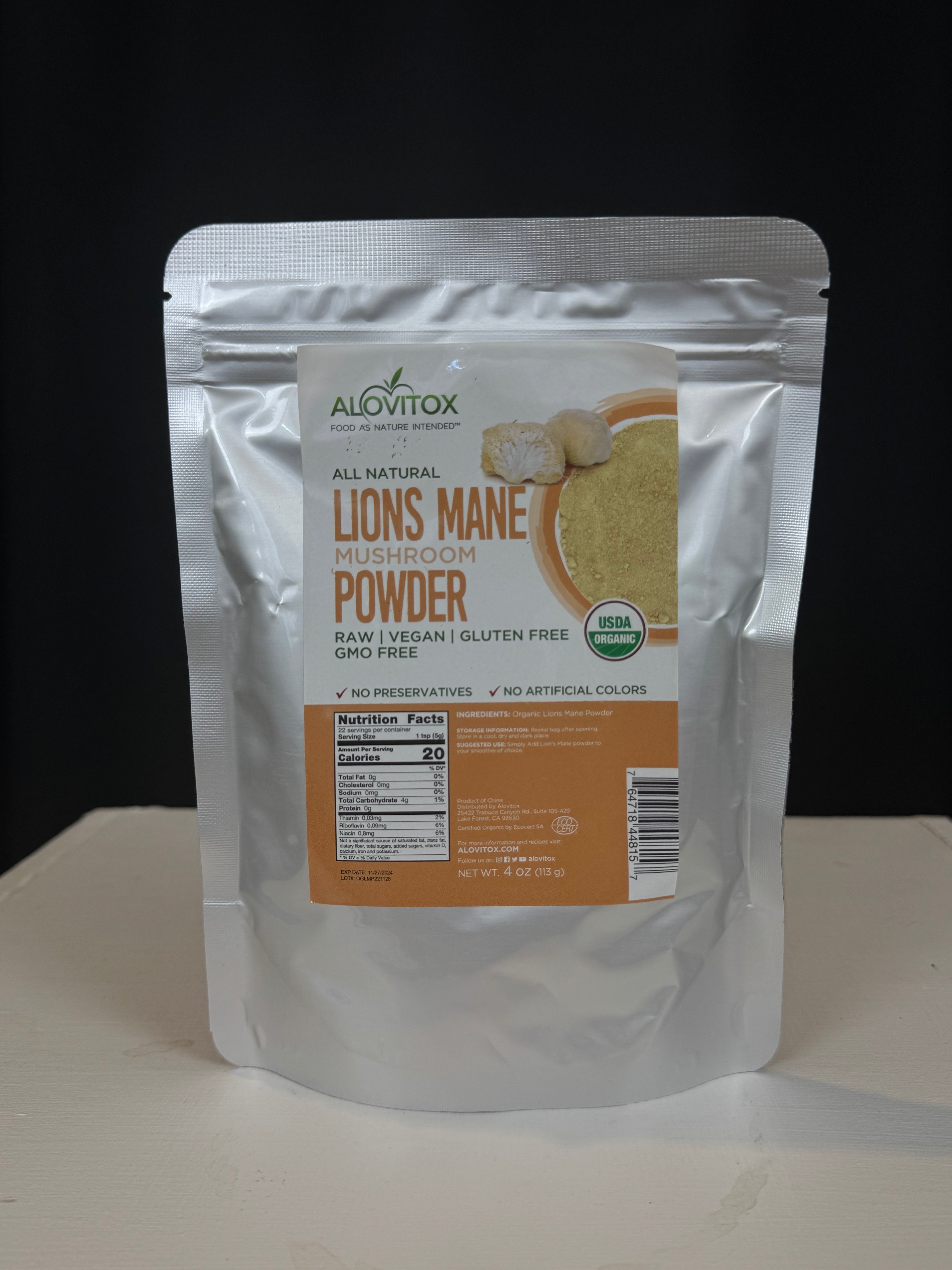 Alovitox Lion’s Mane Powder