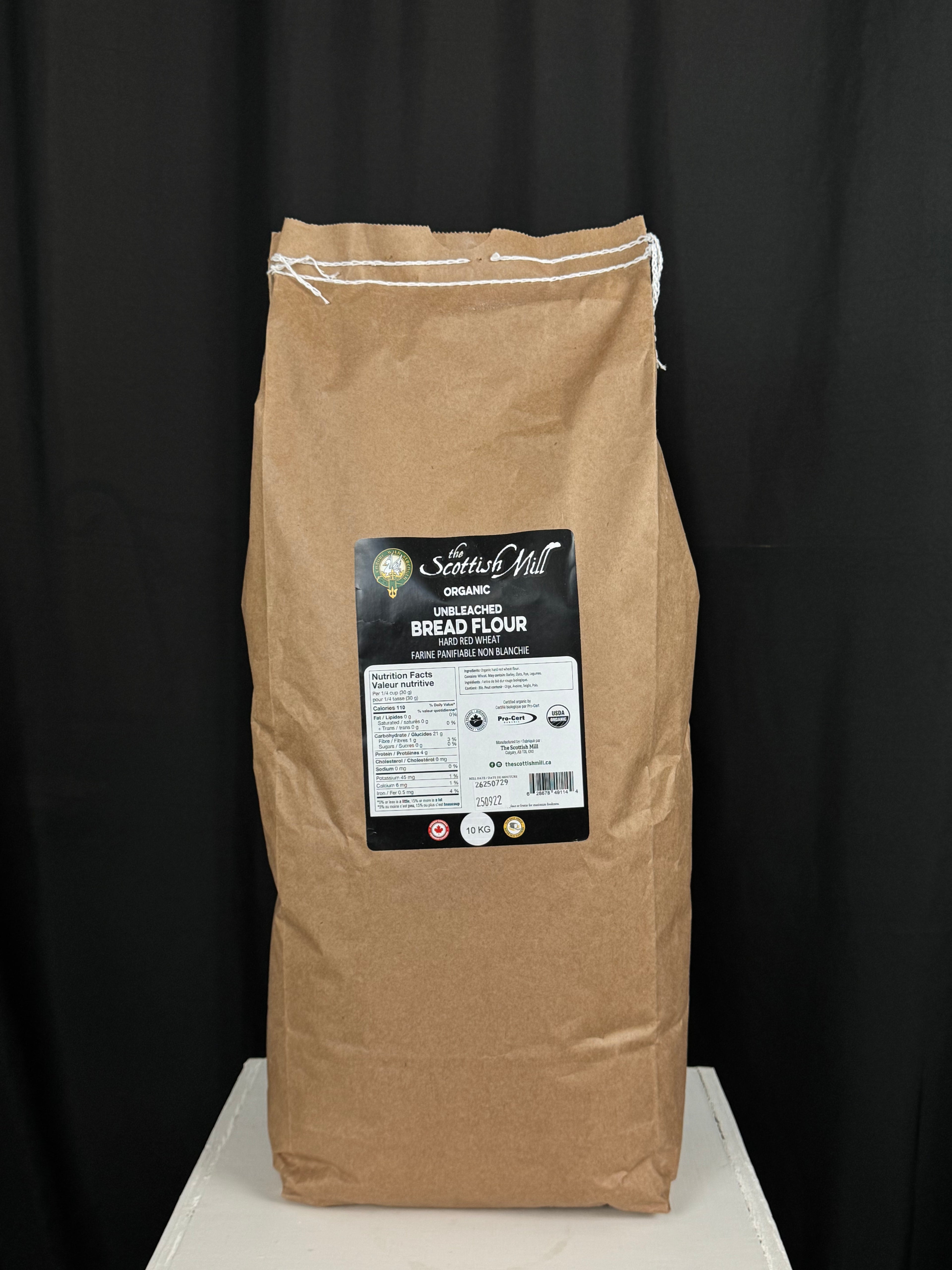 Organic Unbleached Bread Flour (10kg)